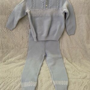 DAVI & DANI Kids Set in Soft Blue